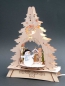 Doppeltes beleuchtetes Fensterbild Schneemann h�ng u. stellbar