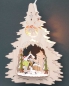 Doppeltes beleuchtetes Fensterbild Schneemann h�ng u. stellbar