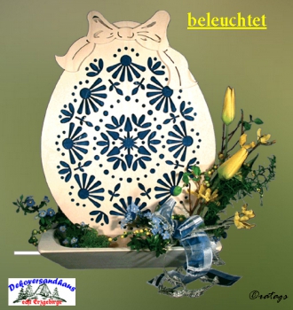 Luxus Tischdekoration beleuchtet Ostern oder Fr�hjahresdeko