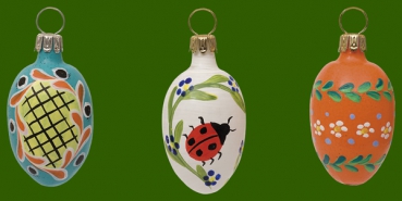 Ostereierbehang aus Glas 