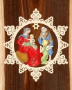Holz-Behang "Heilige Familie" - klassische Farbg.