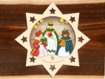 Holz-Behang "Heilige drei K�nige" - coloriert