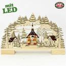 LED Schwibbogen lichterbogen mir gedrechselten figuren