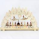 3d lichterbogen schwibbogen mit gedrecjselten Figuren