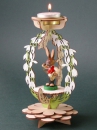 Holz-Tafelschmuck "Hase mit Posaune"