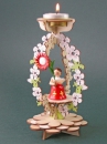 Holz-Tafelschmuck "Blumenm�dchen"