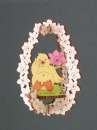 3D Osterstrauchbehang kuecken
