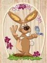 Oster-Fensterbild "Lustiger Hase"