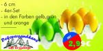 Ostereier Kerzen unifarben 6 cm Superpreis