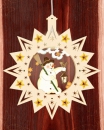 beleuchtetes fensterbild schneemann laterne
