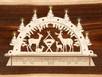 LED-Schwibbogen "Rehe im Wald" - 27cm