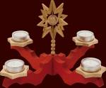 Adventsleuchter rot