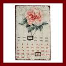 blechschild kalender rose