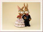 hochzeitspaar osterdekoration oder hochzeitsdeko besondere