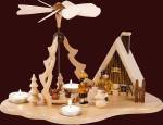 Pyramide mit R�ucherhaus "Winterkinder"
