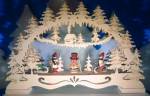 Winterkinder Adventsleuchter Teelichthalter Lichterbogen