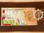 Weihnachts-Karte "Weihnachtsmann-Post" m. Holzbehang