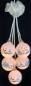 Preview: Glaskugelschmuck beleuchtet mit Dorf versch. Farben 5er/7er