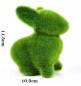 Preview: Grastier Osterhasen Figur mit Kunstgras leuchtend grün