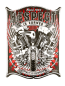 Preview: Wandschild mit Motorrad und geschrieben steht: respect is earnet, loyalty is returned