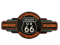 Preview: Großes Wandschild (Gestanzt) Eisen Route 66