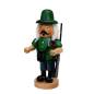 Preview: Räuchermännchen Räucherfigur Förster in grüner Kleidung traditionell mit Fernglas und Gewehr