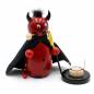 Preview: Räuchermännchen Räucherfigur lustig Teufel mit schwarzem Umhang