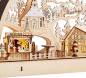 Mobile Preview: Schwibbogen Seiffener Kirche 3D Weihnachtsmarkt