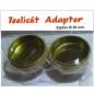 Preview: 20mm Ø teelichadapter holz messing