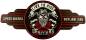 Preview: Live to Ride  mit Totenkopf  Chopperlenker  und Choppers Born to Ride schriftzugauf dem runden emblem