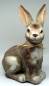 Preview: gartenfigur hase mit schleife naturfarben