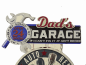 Mobile Preview: Blechschild geprägt Dads Garage