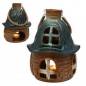 Mobile Preview: xxl keramik windlichthaus glasiert außendeko