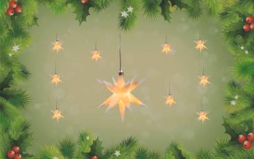 10er Lichterkette warmweiss mit Batterie