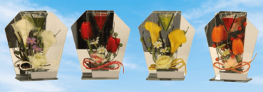 Blumendekoration In vier verschiedenen Varianten erhältlich