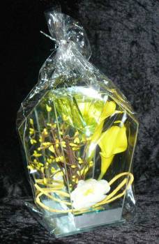 Glasdekoration-beleuchtet-Valentinstag Lilie beleuchtet verpackt