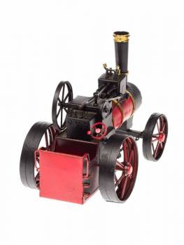 traktor rot schwarz dampfmaschine