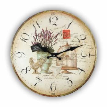 lavendel küchenwanduhr landhausstil