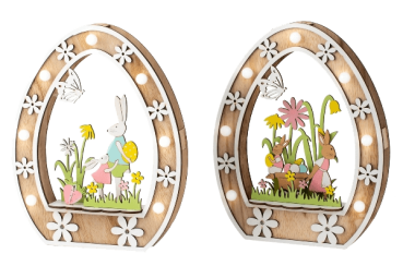 Diorama Ostern Set mit LED beleuchtung 2 verschiedene Motive