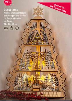 weihnachtliche-dekorationen-beleuchteter-weihnachtsberg-farbe-natur-gruen-braun
