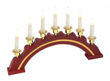 Lichterbogen halbrund goldverzierung rot