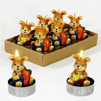 teelichter ostermotive hasenkerzen eierkerzen Discountpreis