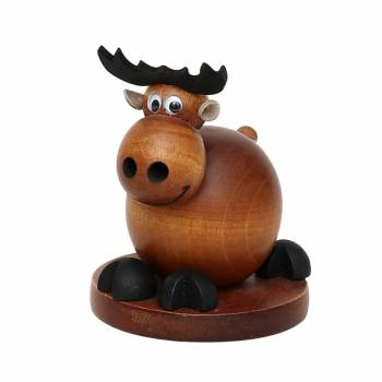 Räucherfigur Räuchertier Elch Kugel
