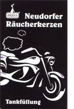 Räucherkerzen Tankfüllung mit Motorradduft für Räuchermännchen