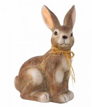 Hase Ostern  gartendeko aussendeko naturbraun