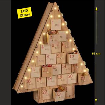 Preview: Advents Weihnachtskalender xxl große Fächer