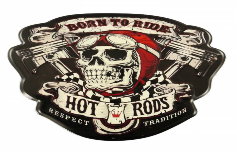 Wandschild Blechschild Born to Ride