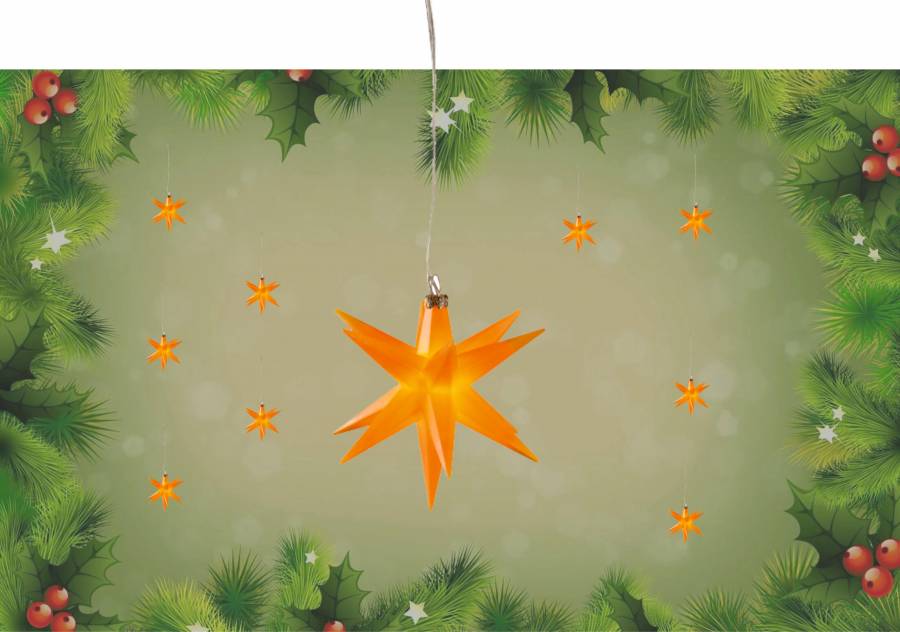 10er Lichterkette warmweiss mit Batterie