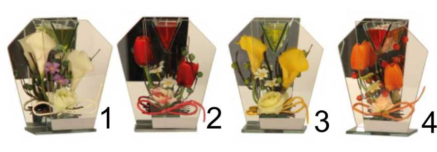 Blumendekoration In vier verschiedenen Varianten erhältlich