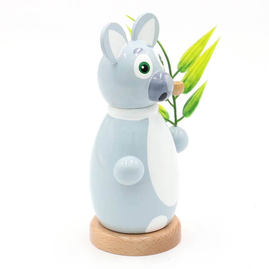 Räucherfigur Koala mit Eukalyptuszweig